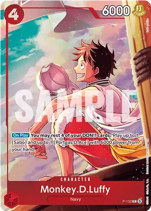 Carta Monkey.D.Luffy P-132