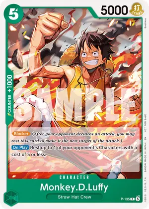 Carta Monkey.D.Luffy P-135