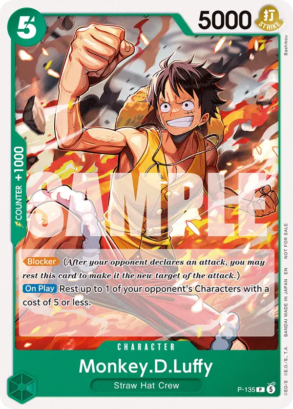 Carta Monkey.D.Luffy P-135