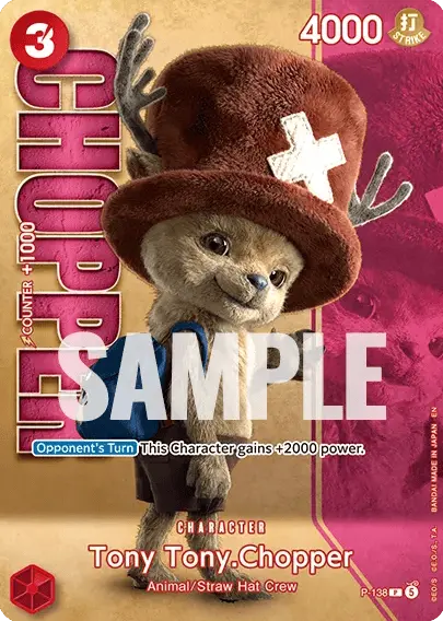 Tony Tony.Chopper P-138 card