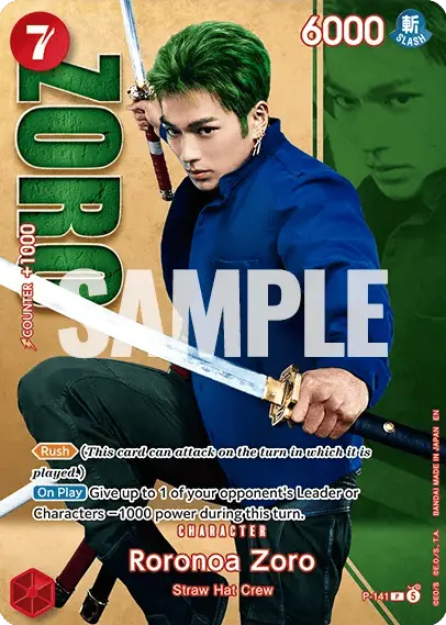 Roronoa Zoro P-141 card