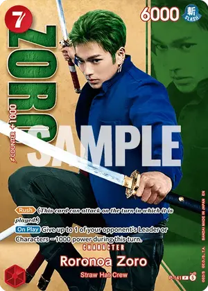 Carta Roronoa Zoro P-141