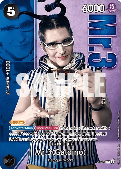 Mr.3(Galdino) P-148 card