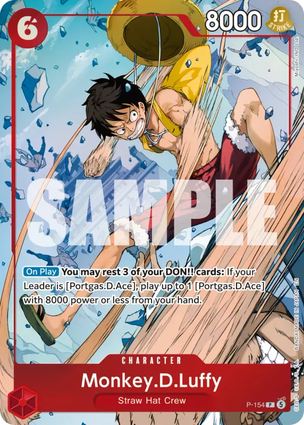 Monkey.D.Luffy P-154 card
