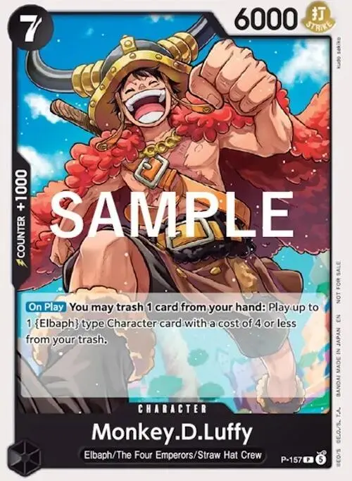 Monkey.D.Luffy P-157 card
