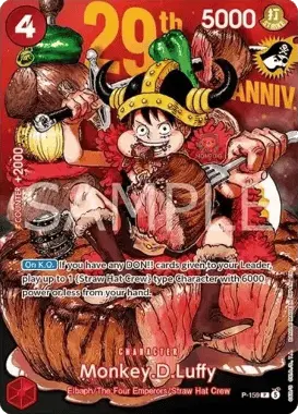 Carta Monkey.D.Luffy P-159