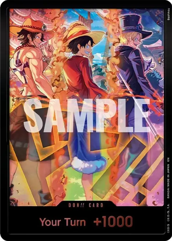 Carta DON!! Card (English Version 3rd Anniversary Set) (Ace, Luffy, Sabo)