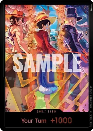 Carta DON!! Card (English Version 3rd Anniversary Set) (Ace, Luffy, Sabo)
