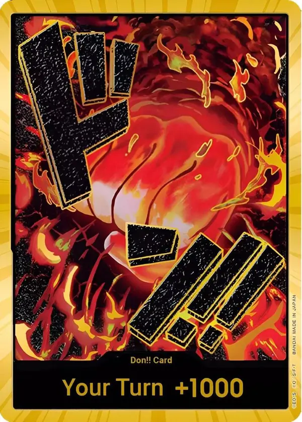 Carta DON!! Card (Sakazuki) (Gold)
