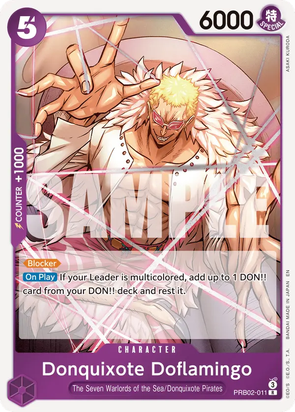Carta Donquixote Doflamingo PRB02-011