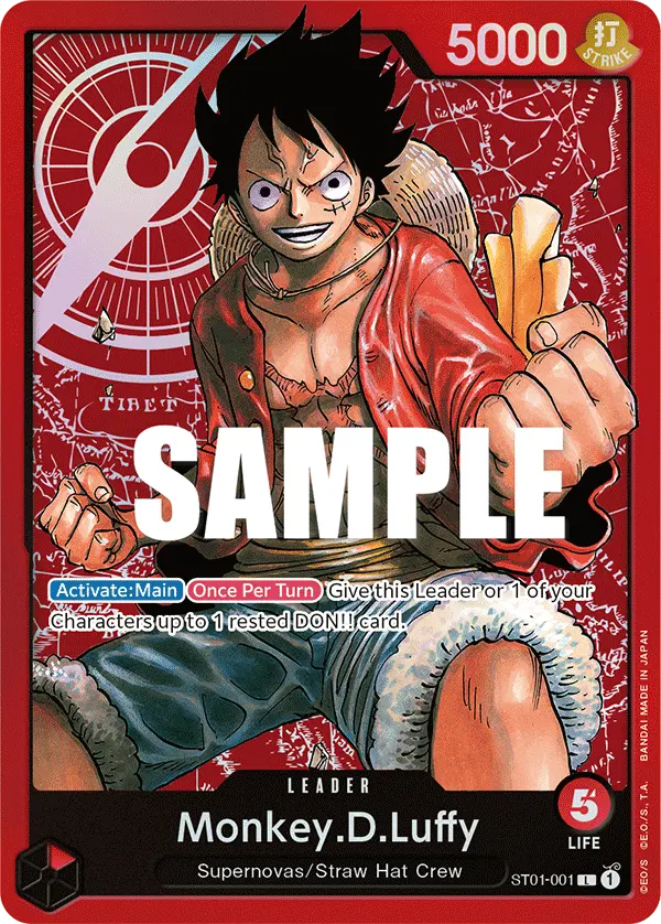 Carta Monkey.D.Luffy ST01-001