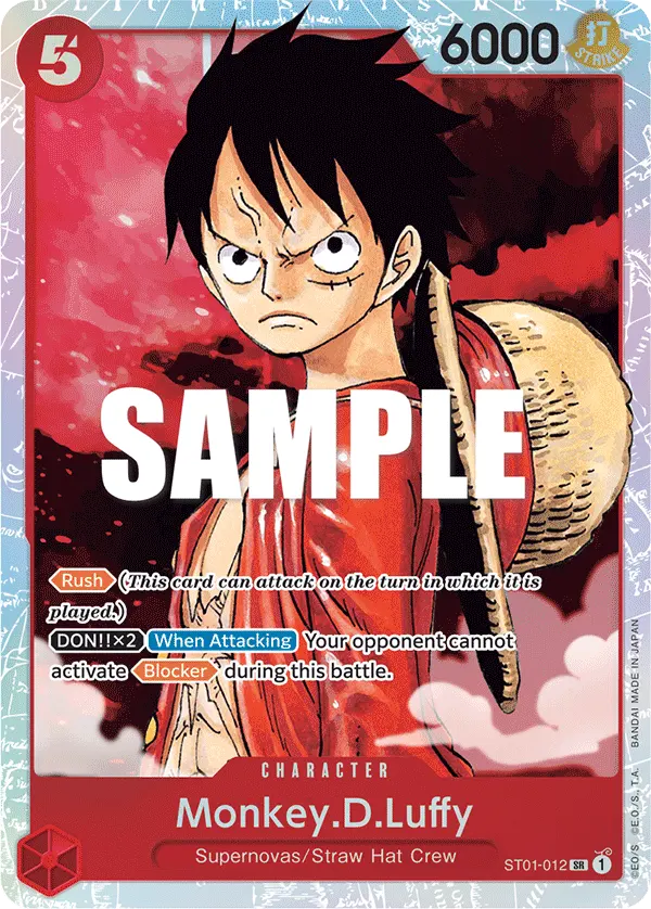 Carta Monkey.D.Luffy ST01-012
