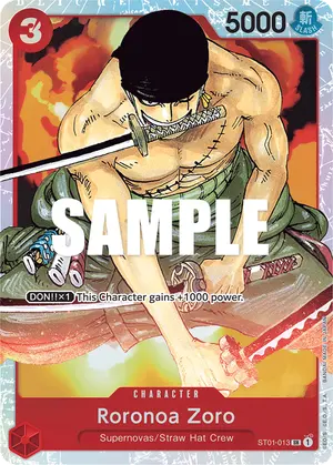 Carta Roronoa Zoro ST01-013