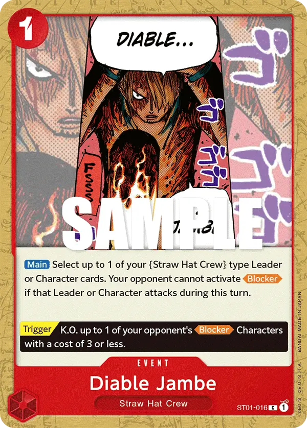 Carta Diable Jambe ST01-016