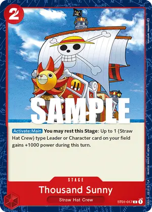Carta Thousand Sunny ST01-017
