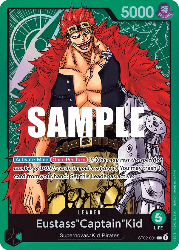 Carta Eustass"Captain"Kid ST02-001