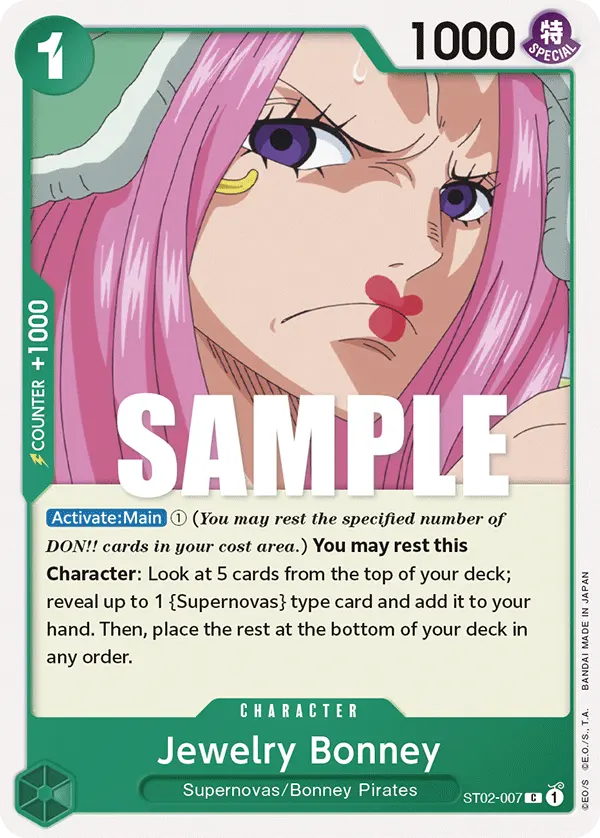 Jewelry Bonney ST02-007 card