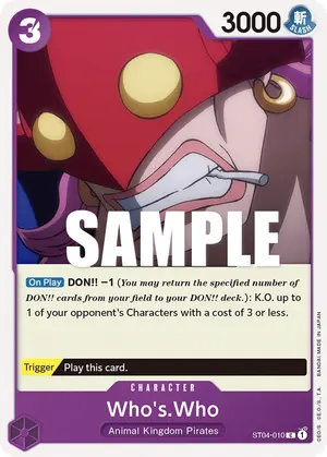 Carta Who's.Who ST04-010