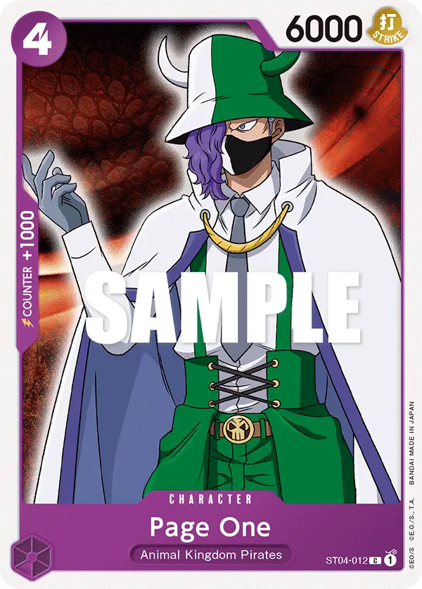 Page One ST04-012 card