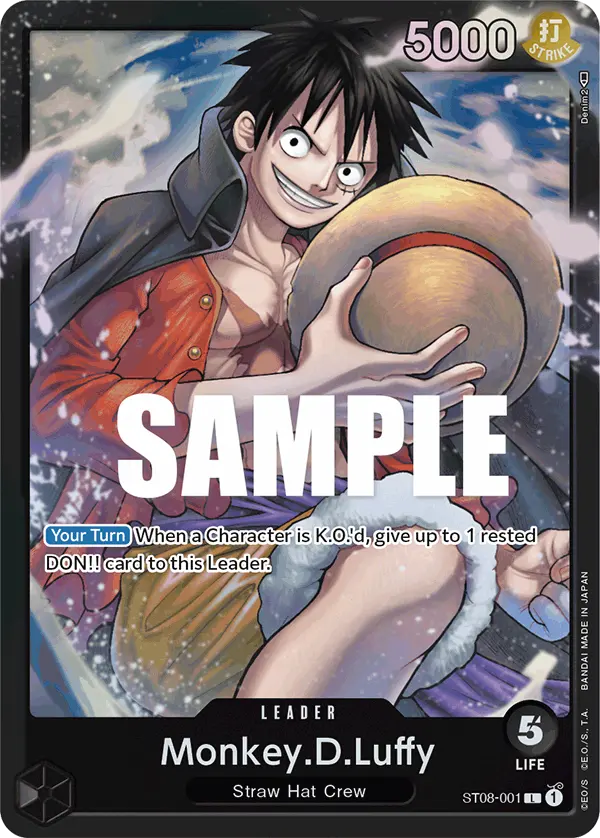 Carta Monkey.D.Luffy ST08-001