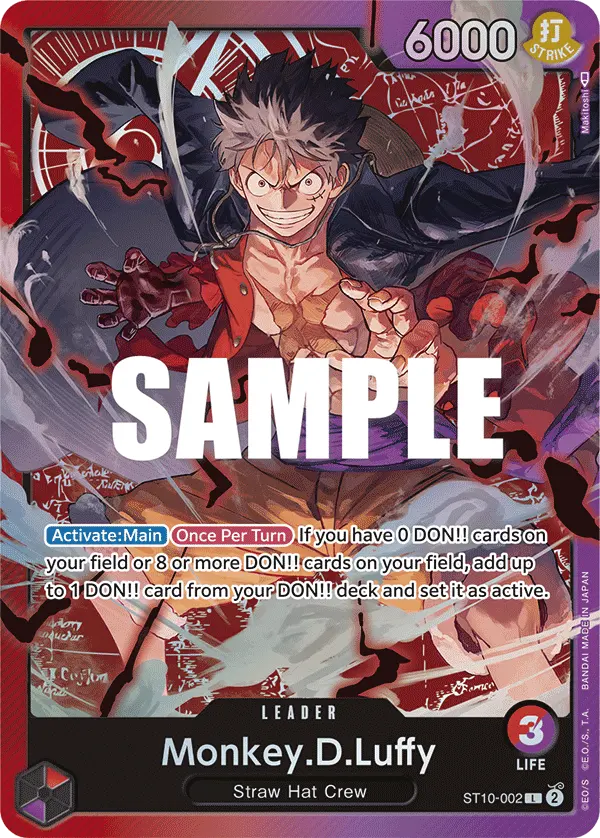 Carta Monkey.D.Luffy ST10-002