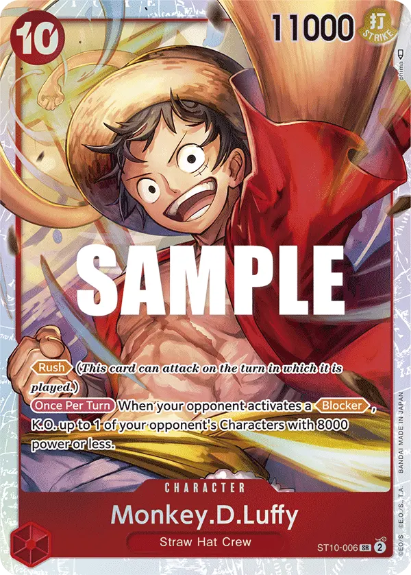 Carta Monkey.D.Luffy ST10-006