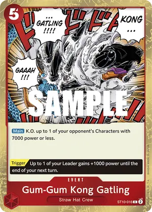 Carta Gum-Gum Kong Gatling ST10-016