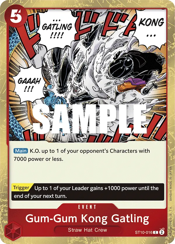 Carta Gum-Gum Kong Gatling ST10-016
