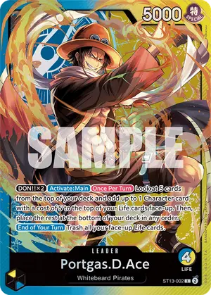 Carta Portgas.D.Ace ST13-002