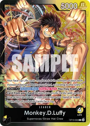 Carta Monkey.D.Luffy ST13-003