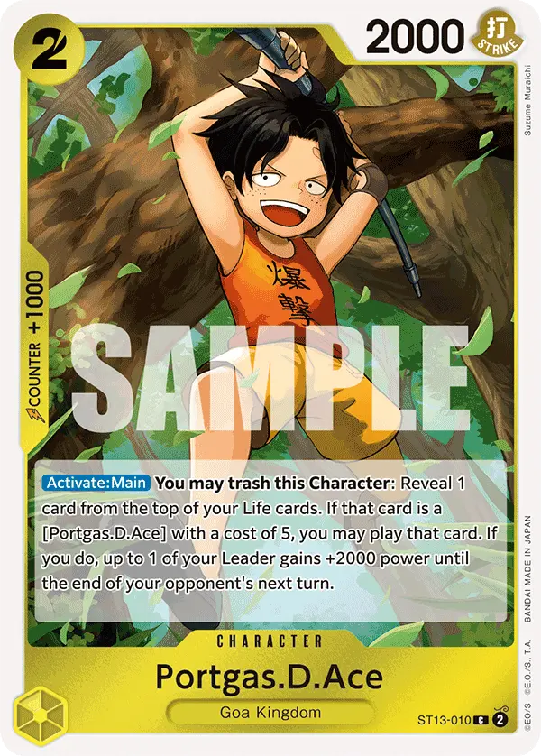 Portgas.D.Ace ST13-010 card
