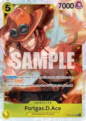 Carta Portgas.D.Ace ST13-011