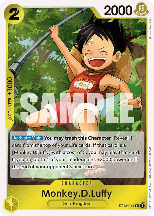 Carta Monkey.D.Luffy ST13-014