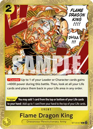 Carta Flame Dragon King ST13-017