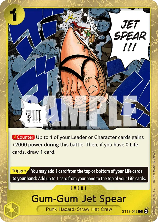 Gum-Gum Jet Spear ST13-018 card
