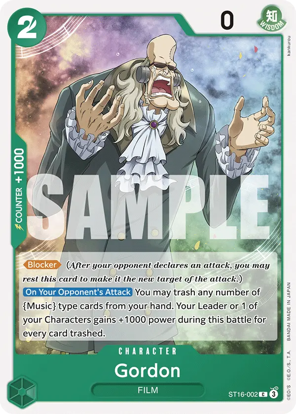 Carta Gordon ST16-002