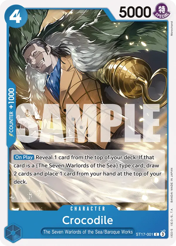 Crocodile ST17-001 card