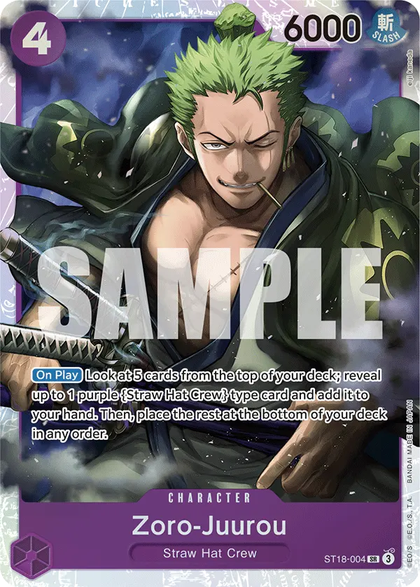 Zoro-Juurou ST18-004 card