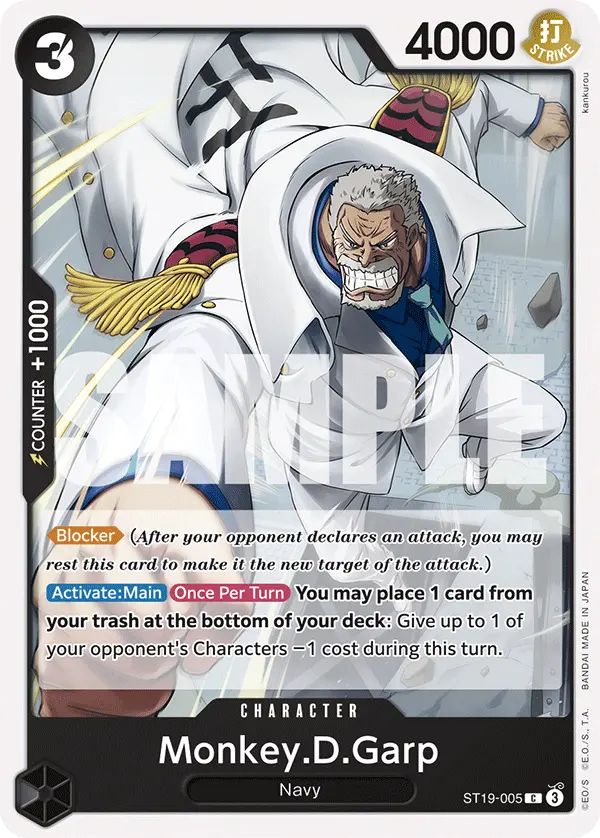 Carta Monkey.D.Garp ST19-005
