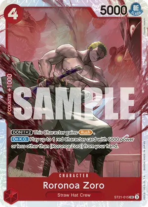 Carta Roronoa Zoro ST21-015