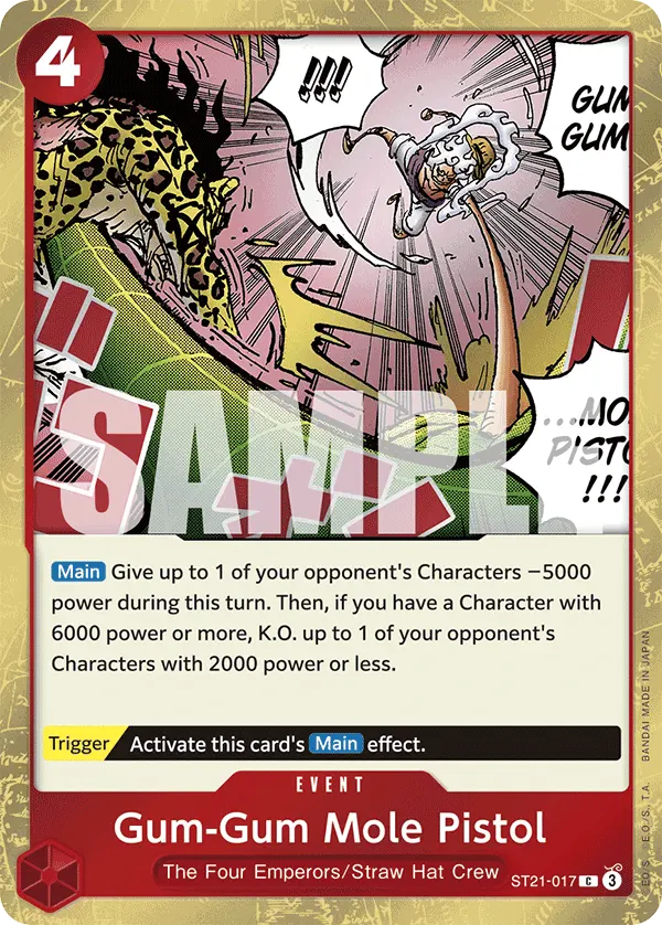 Gum-Gum Mole Pistol ST21-017 card