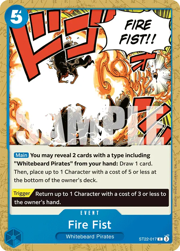 Carta Fire Fist ST22-017