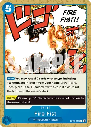 Carta Fire Fist ST22-017