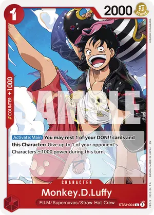 Carta Monkey.D.Luffy ST23-004