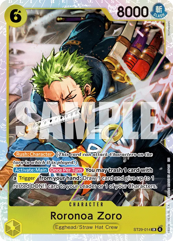 Carta Roronoa Zoro ST29-014