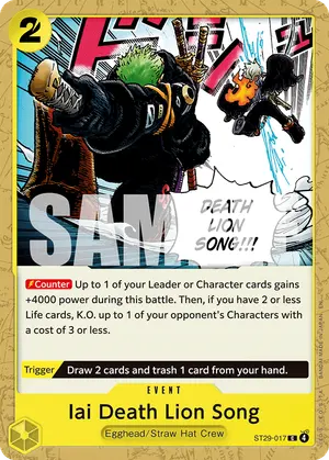Carta Iai Death Lion Song ST29-017