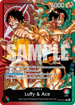 Carta Luffy & Ace ST30-001