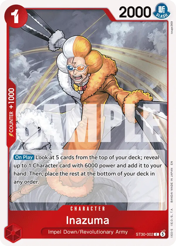 Carta Inazuma ST30-002