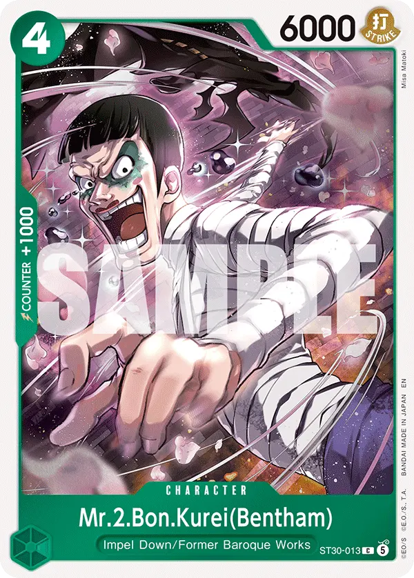 Carta Mr.2.Bon.Kurei(Bentham) ST30-013