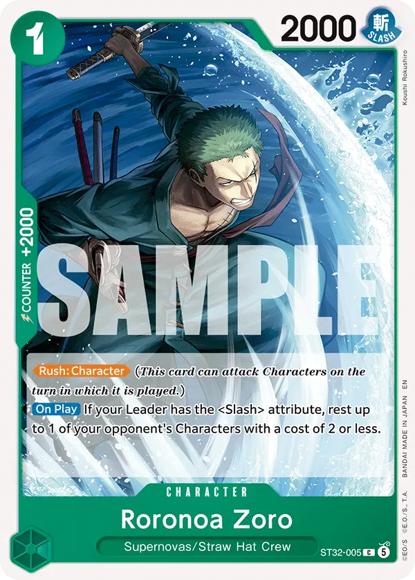 Carta Roronoa Zoro ST32-005